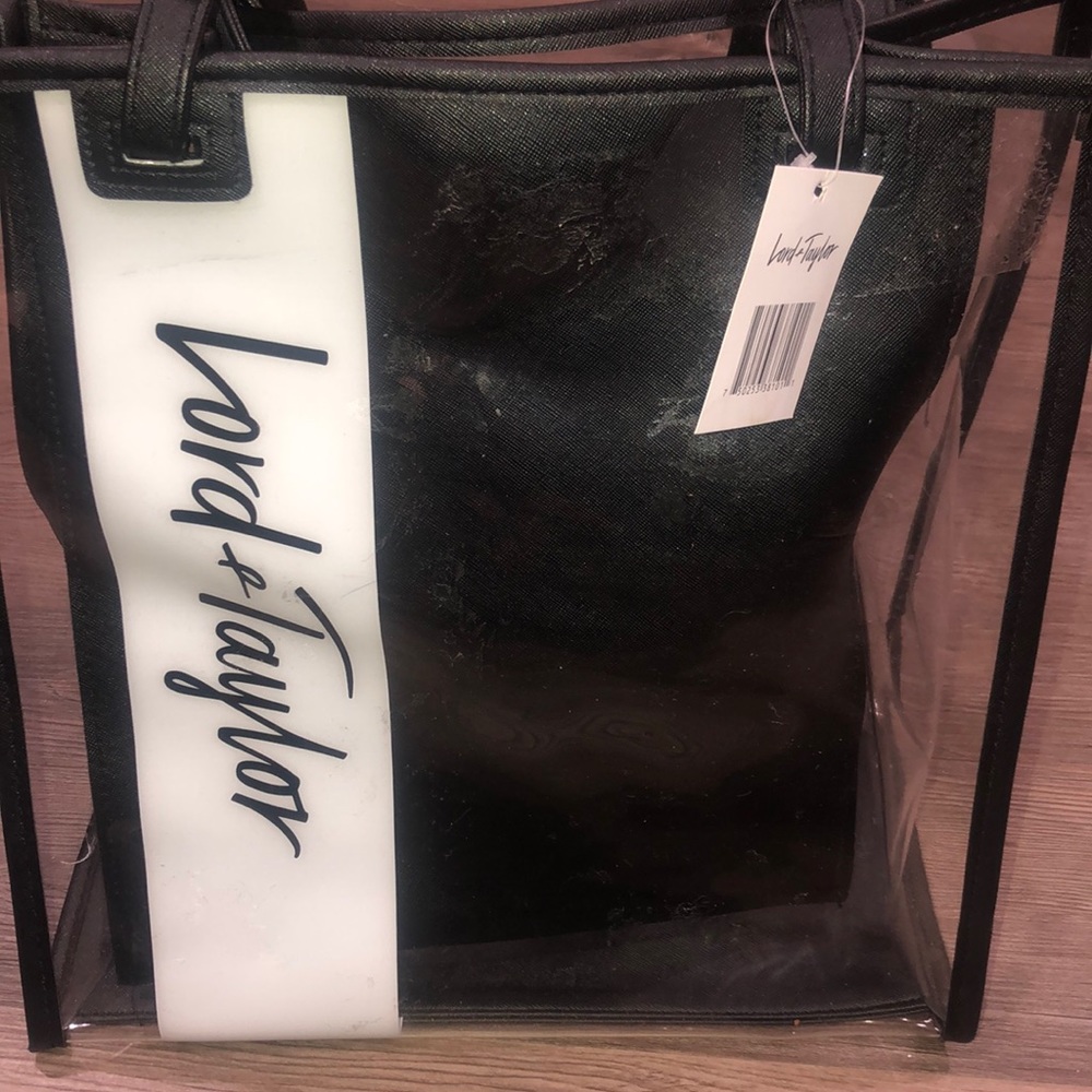 Clear lord and taylor handbag